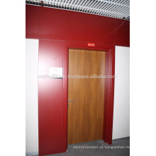 Porta Laminat revestida de teca com moldura revestida de laminado vermelho Claret e Jamb